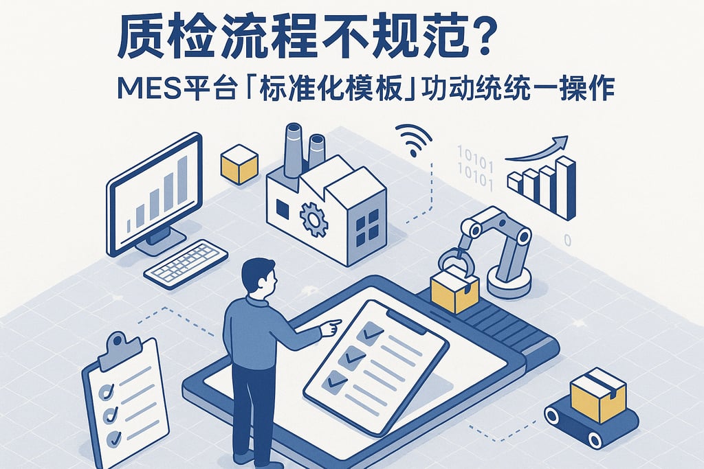 质检流程不规范？MES 平台「标准化模板」功能统一操作